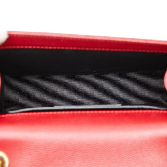 Saint Laurent KATE Chain Shoulder Bag 354121 Red Leather Women's SAINT LAURENT - Picture 4 of 7